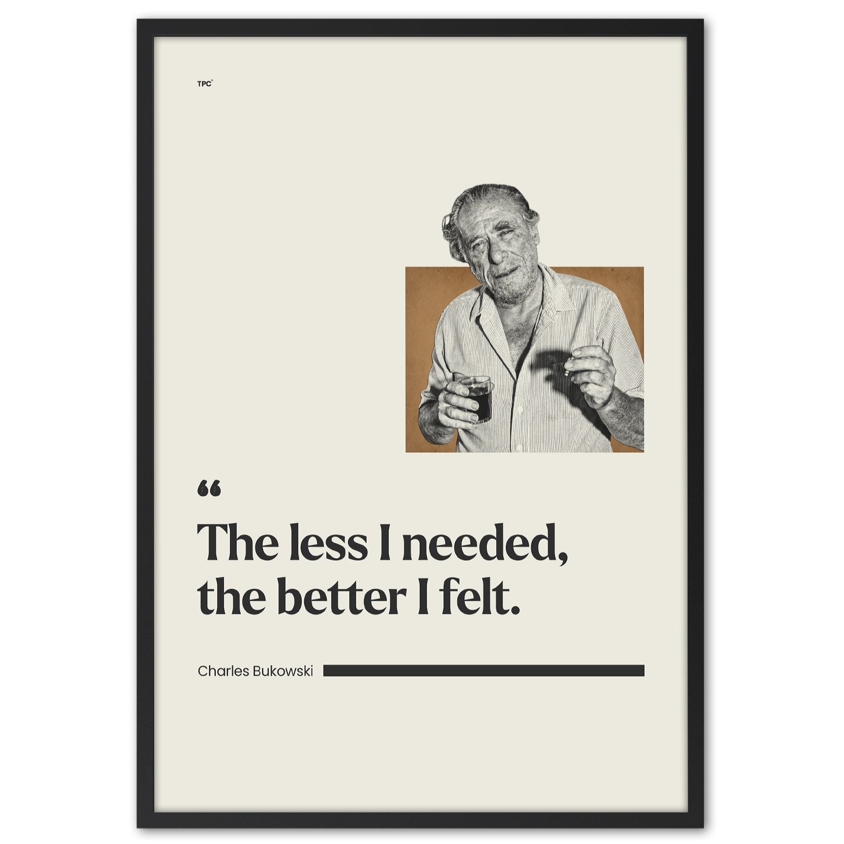 Charles Bukowski Poster