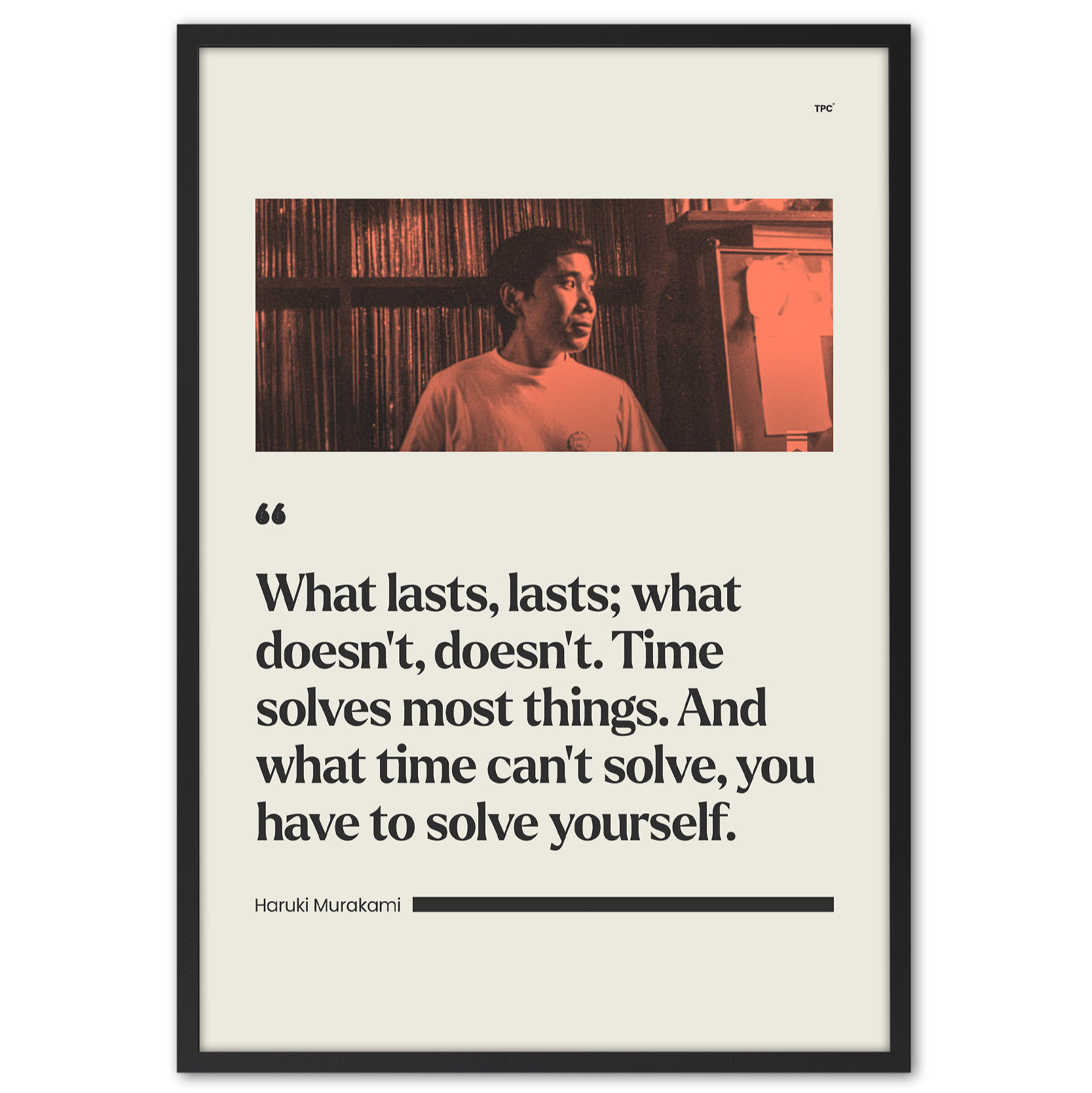 Haruki Murakami - Time Poster