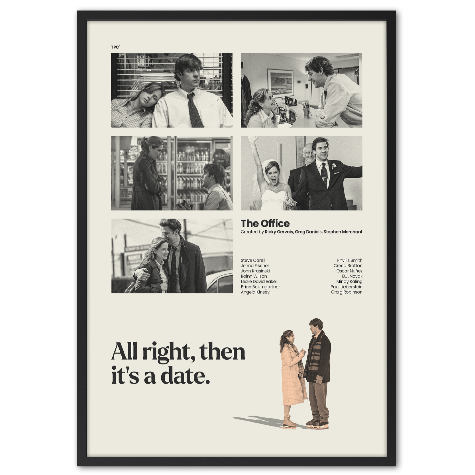 Pam & Jim The Office Poster