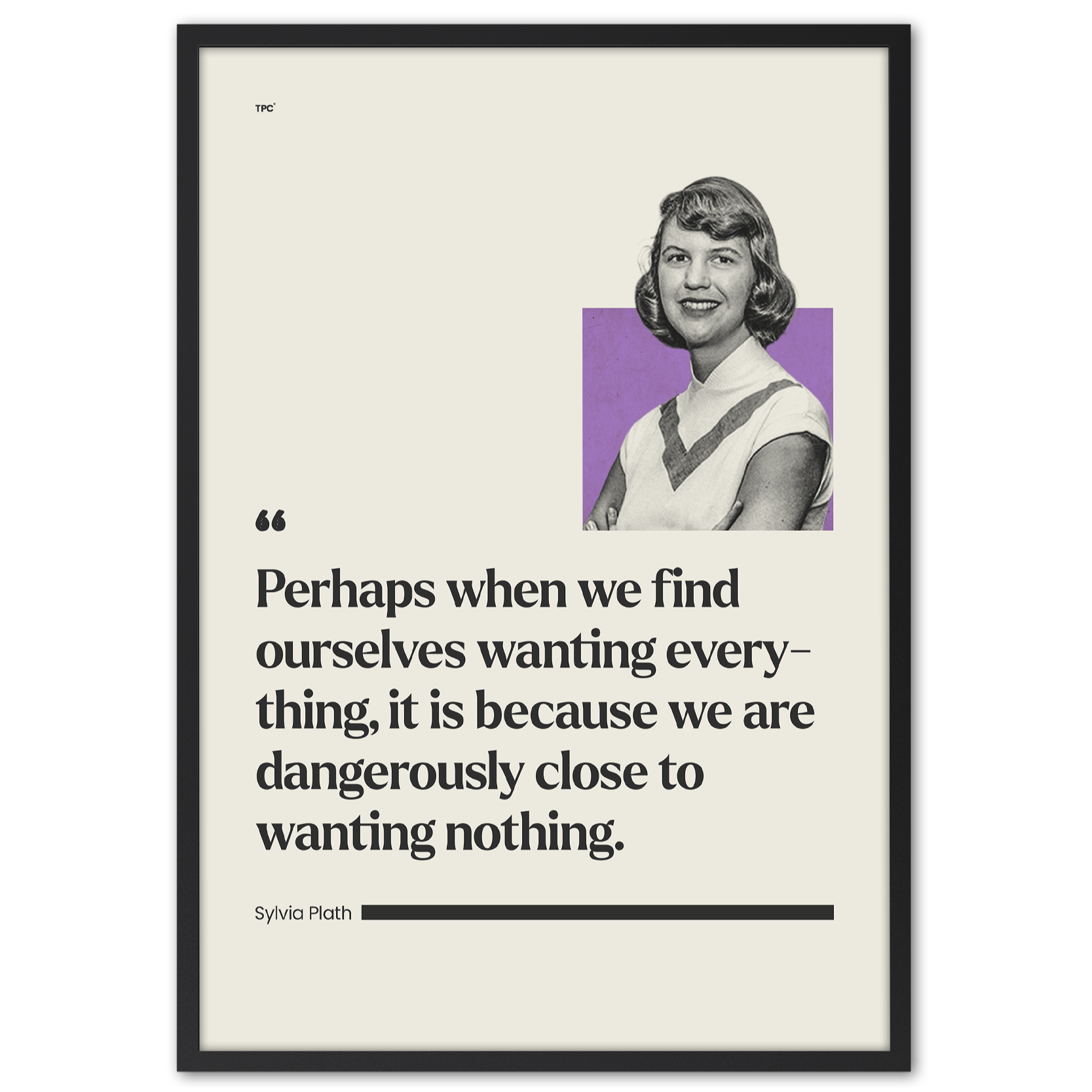 Sylvia Plath Poster