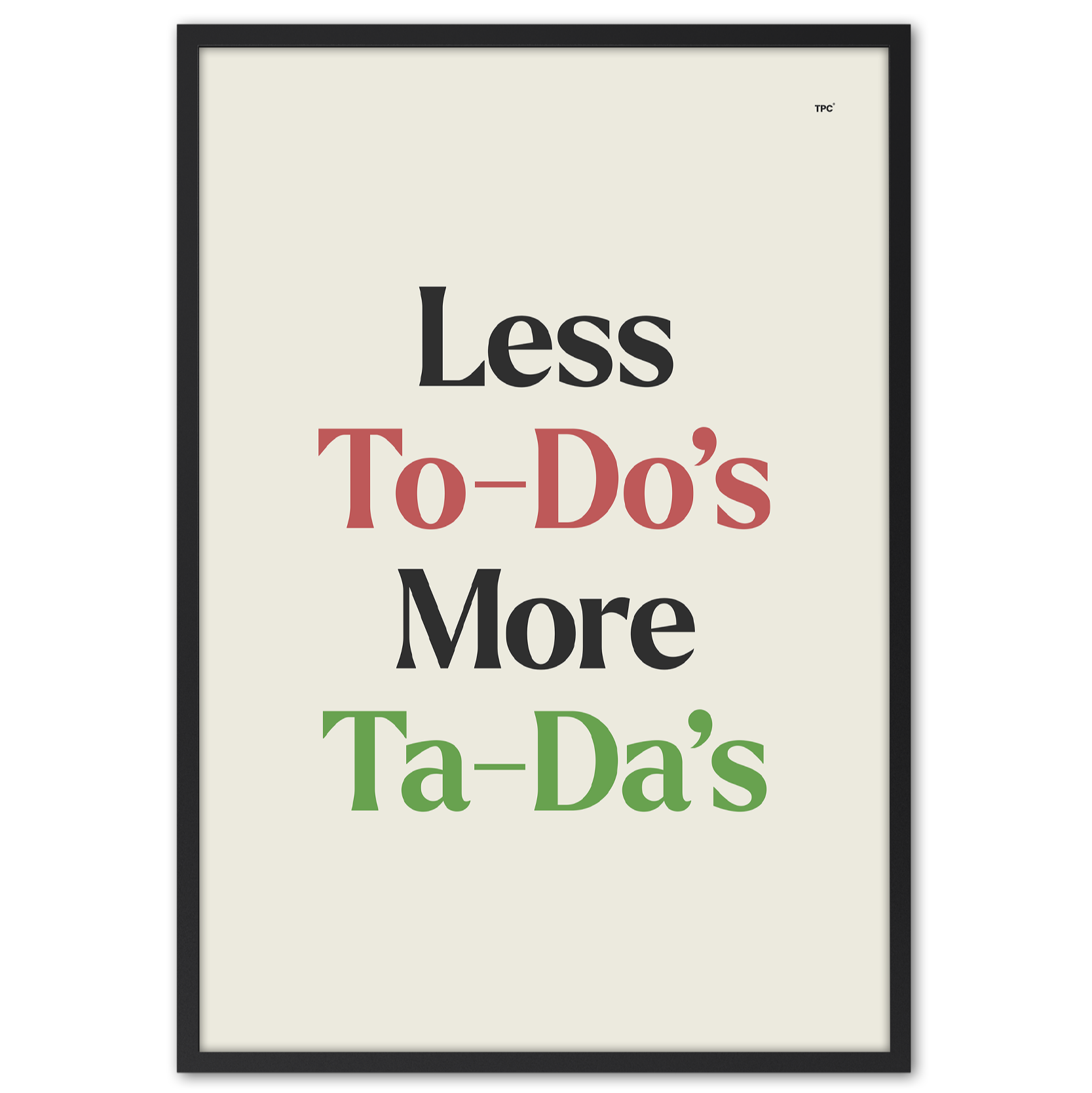 To-Do Ta-Da Poster