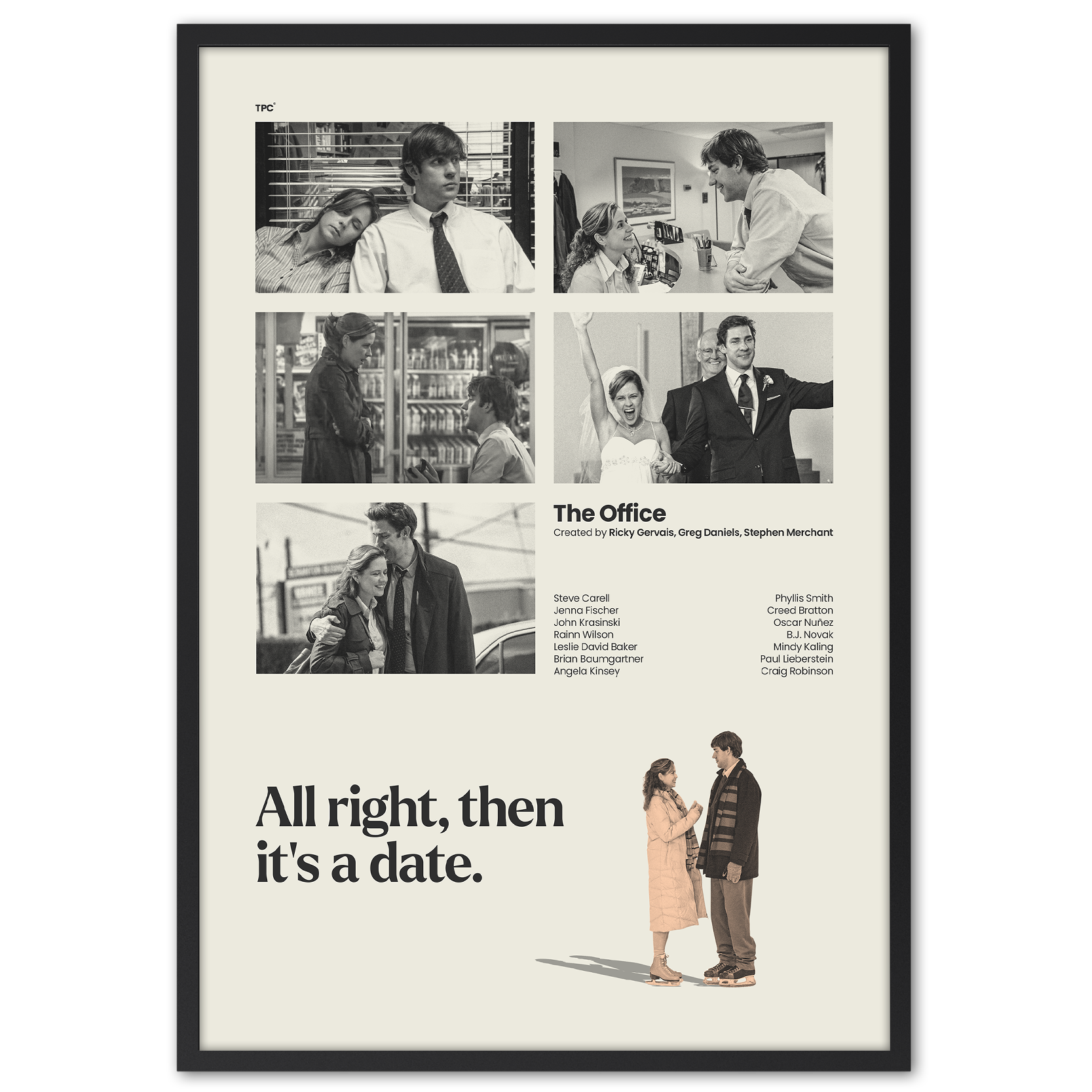 Pam & Jim The Office Poster