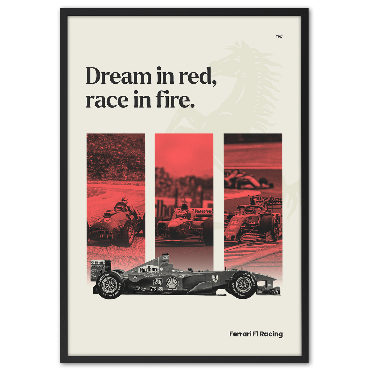 F1 Racing Team Poster Ferrari F1 Racing Team Poster – The Posty Club