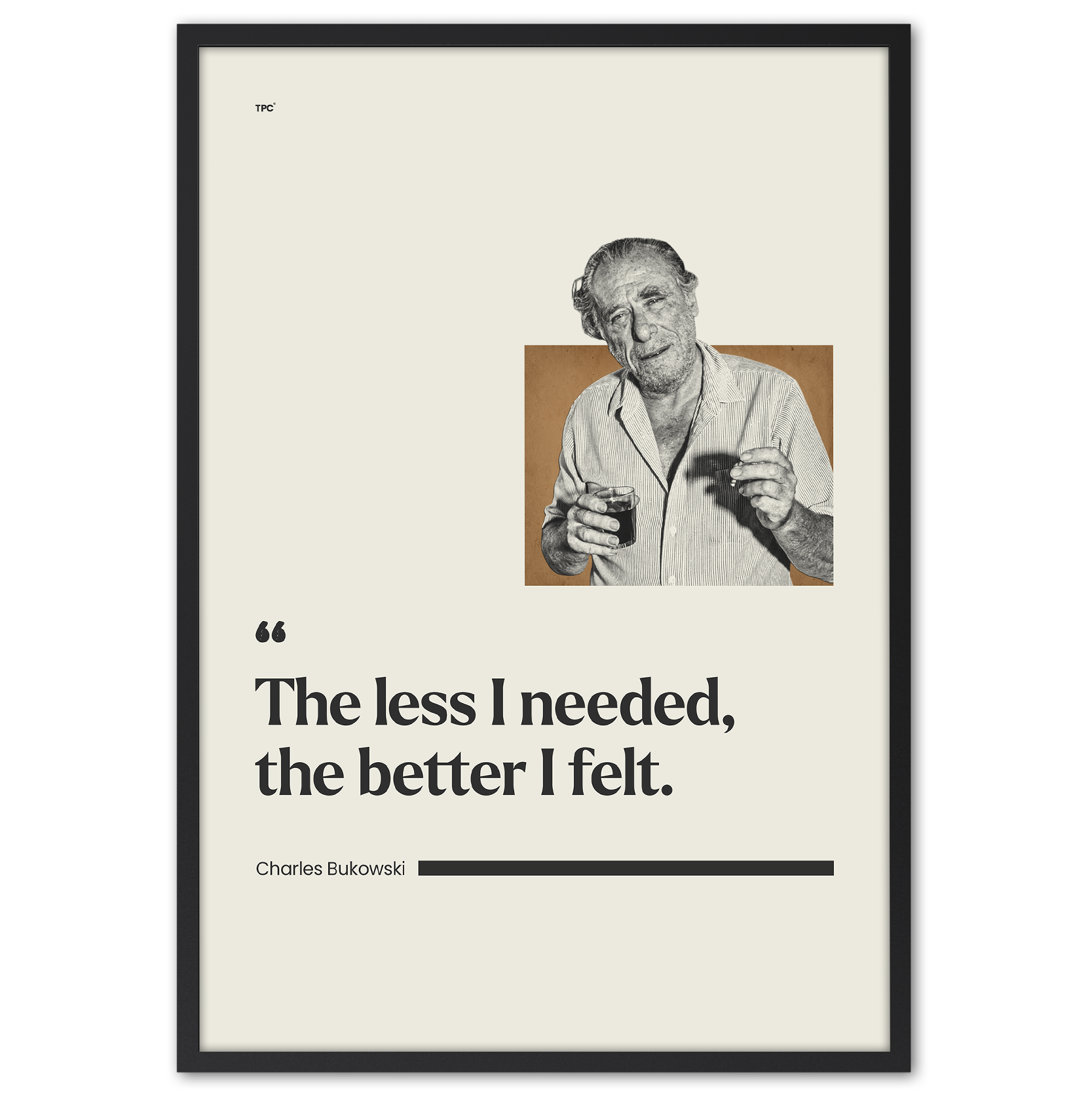 Charles Bukowski Poster