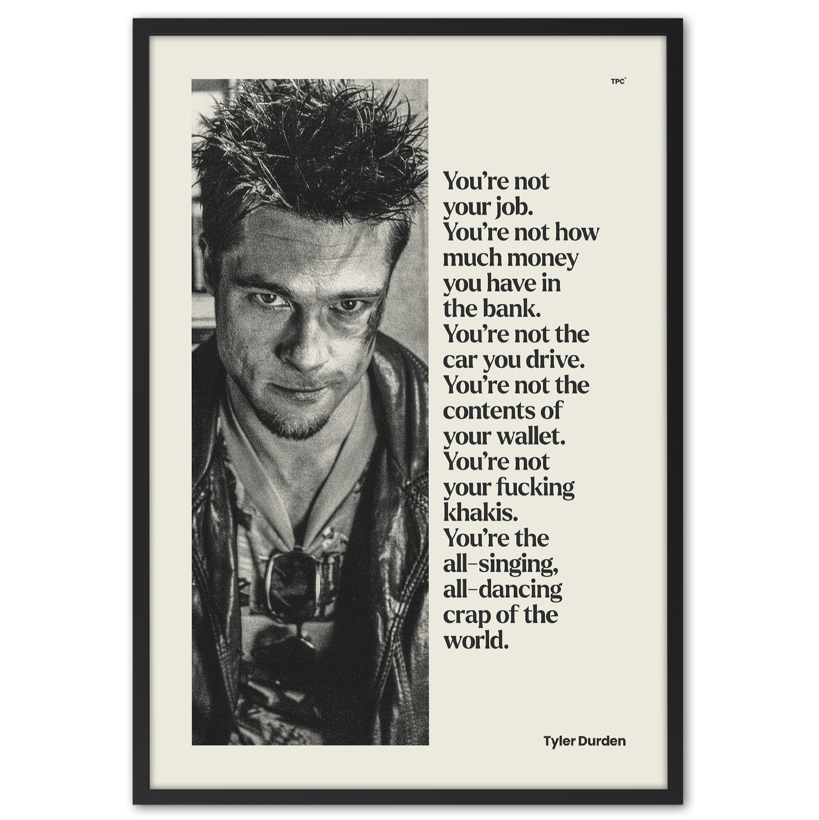 Tyler Durden - Fight Club Poster