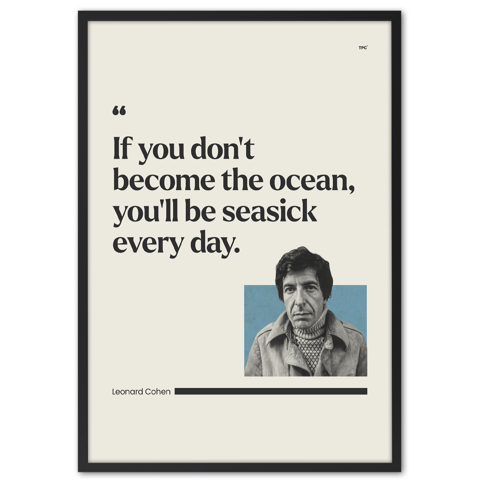 Leonard Cohen Poster