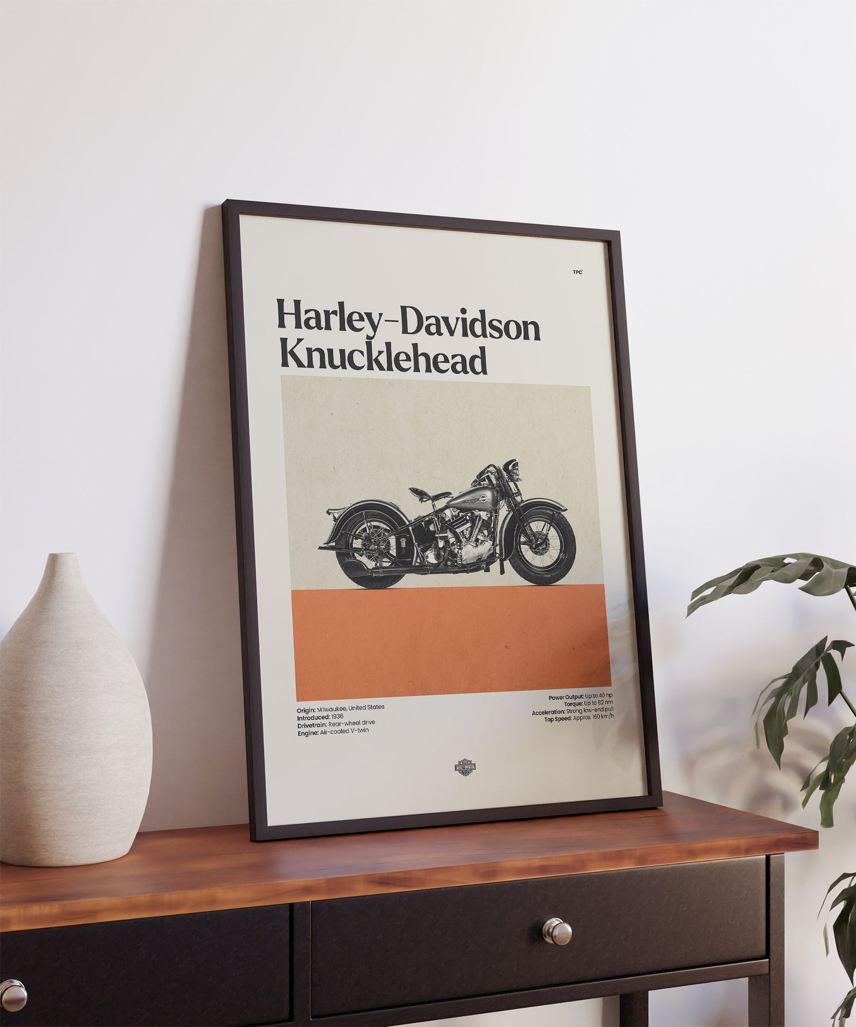Harley-Davidson Knucklehead Poster