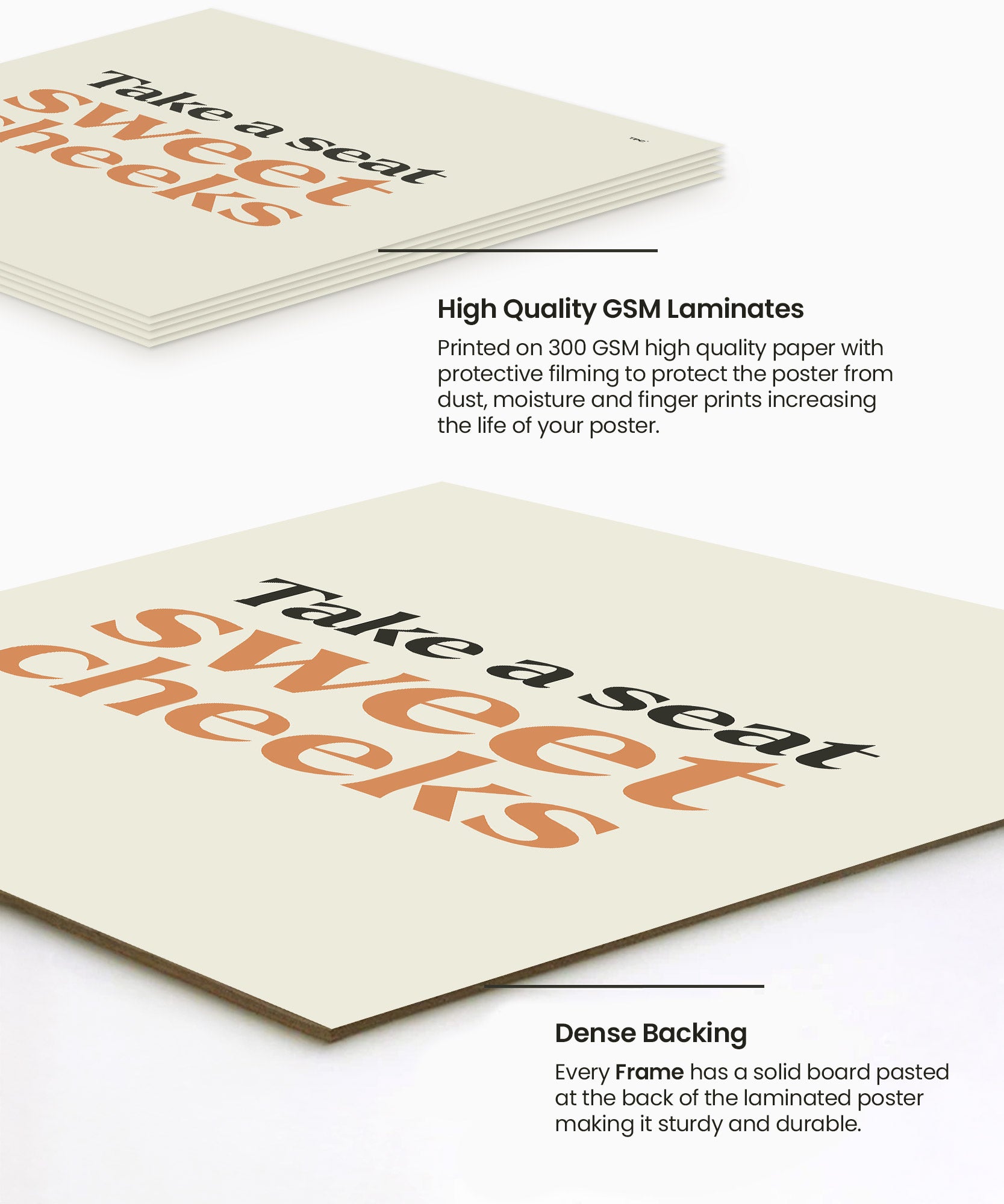 Sweet Cheeks Bathroom Poster