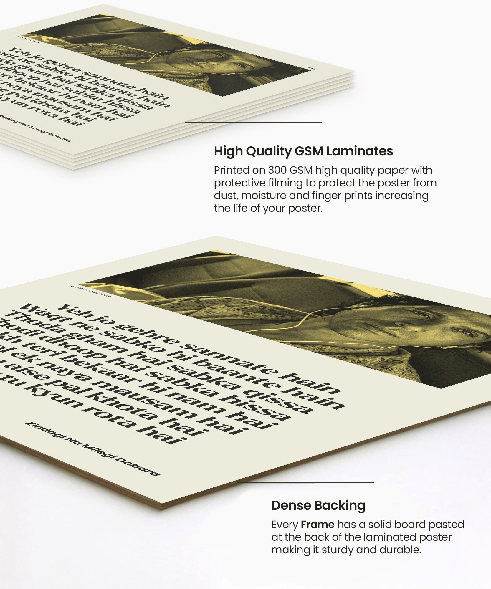 Farhan Akhtar ZNMD Shayari Poster