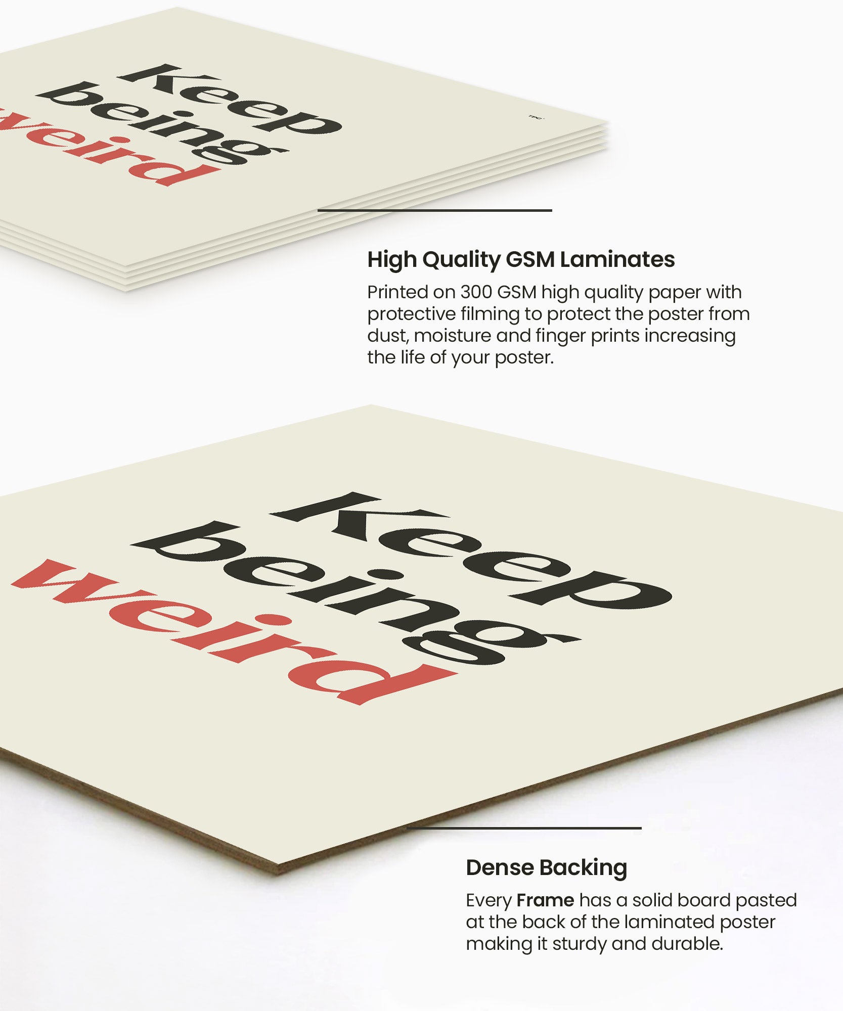 Keep Being Weird Poster