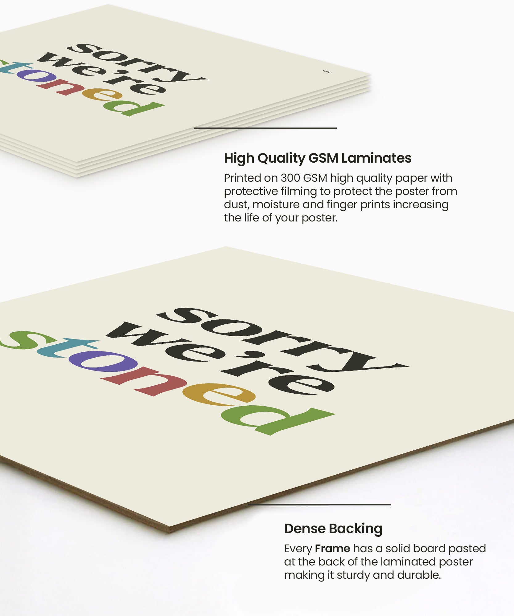 Sorry We're Stoned Poster