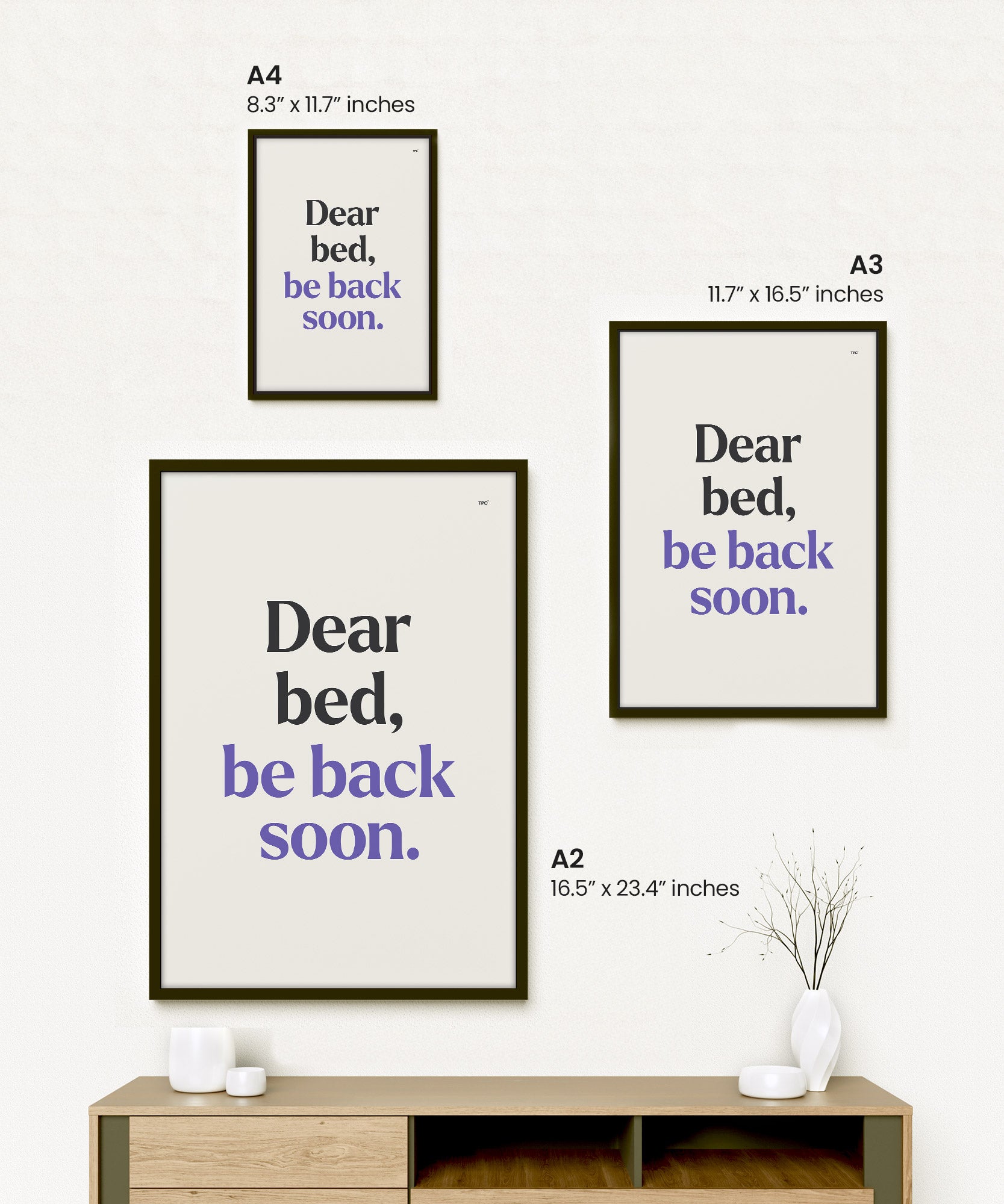 Dear Bed Poster