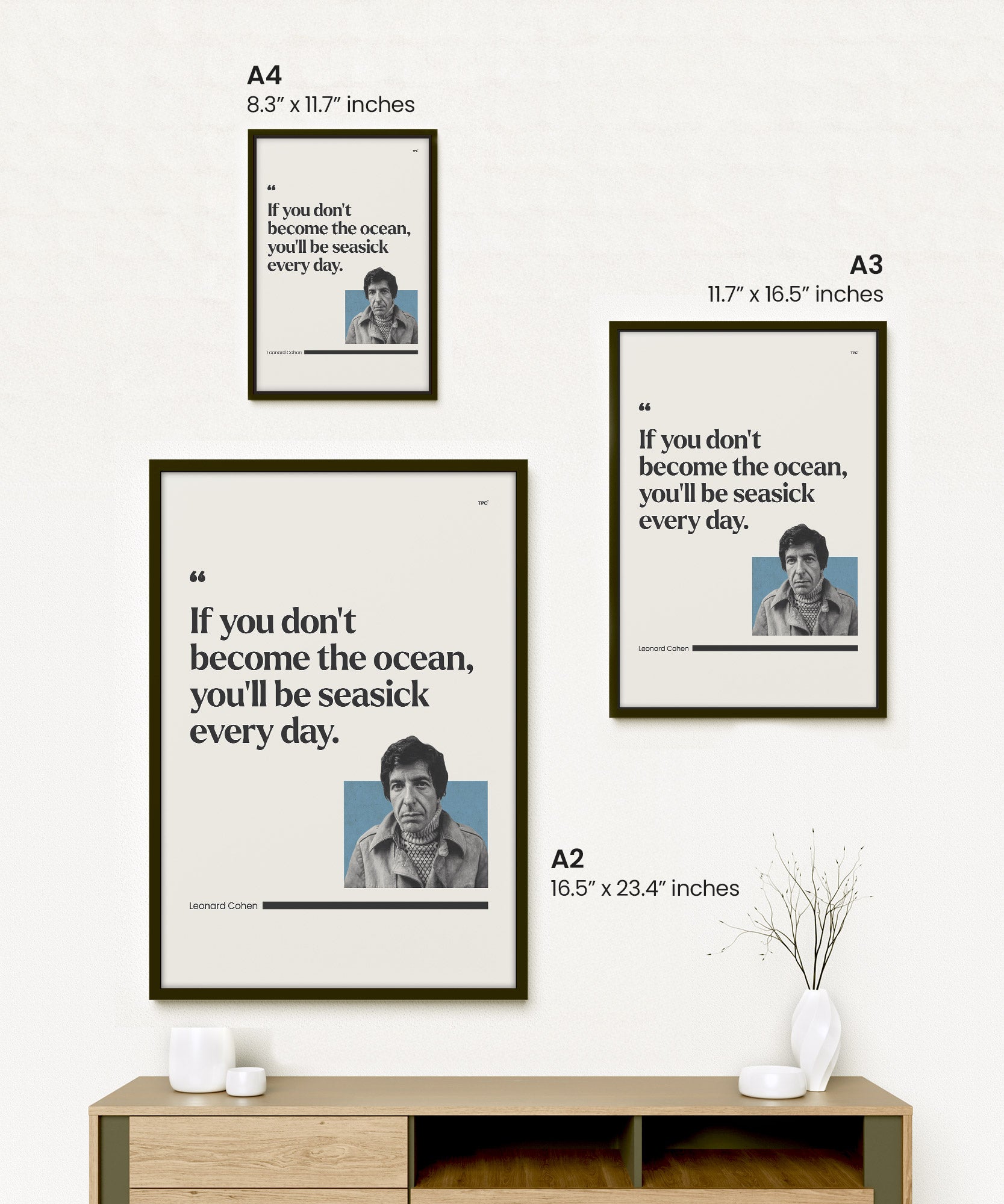 Leonard Cohen Poster