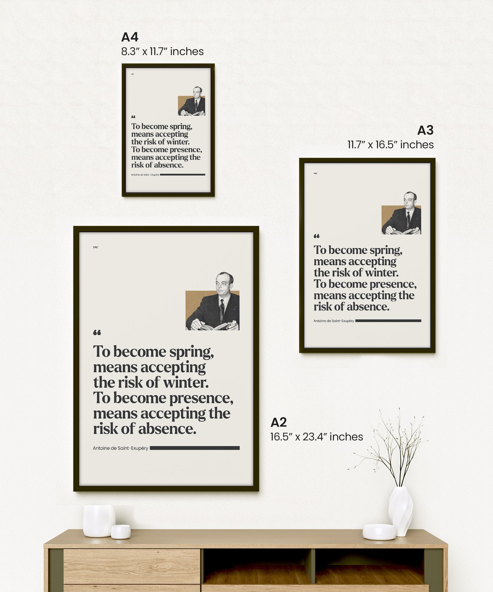 Antoine de Saint-Exupéry Poster