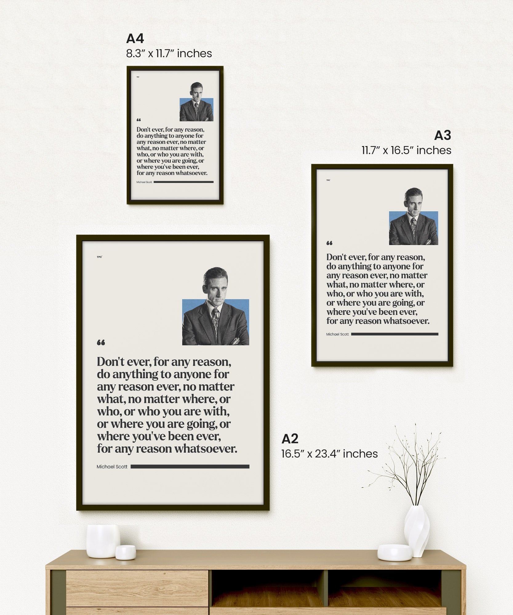 Michael Scott Quote Poster