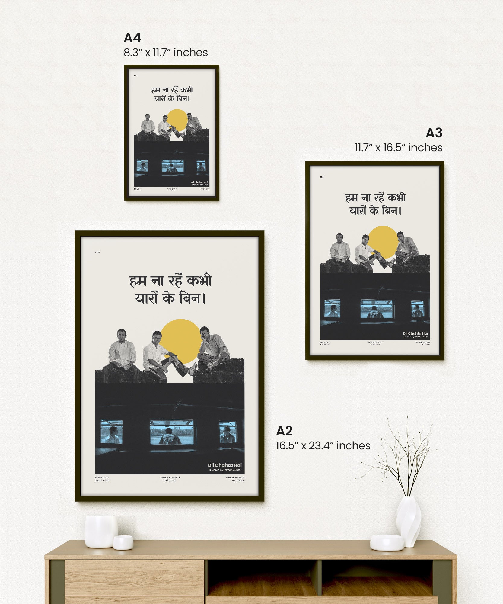 Dil Chahta Hai (Hindi) Poster