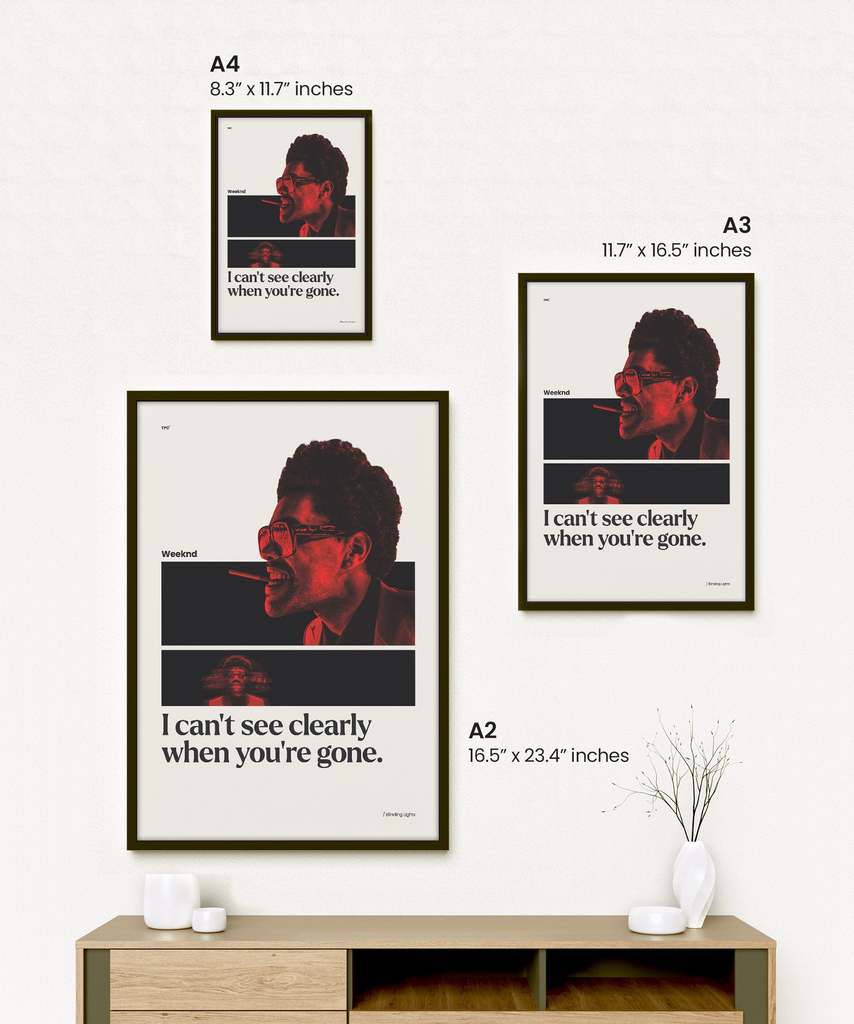 Weeknd - Blinding Lights Poster