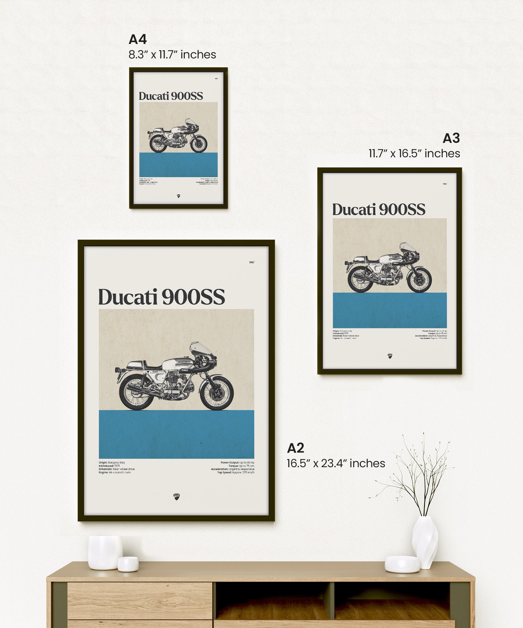 Ducati 900SS Poster