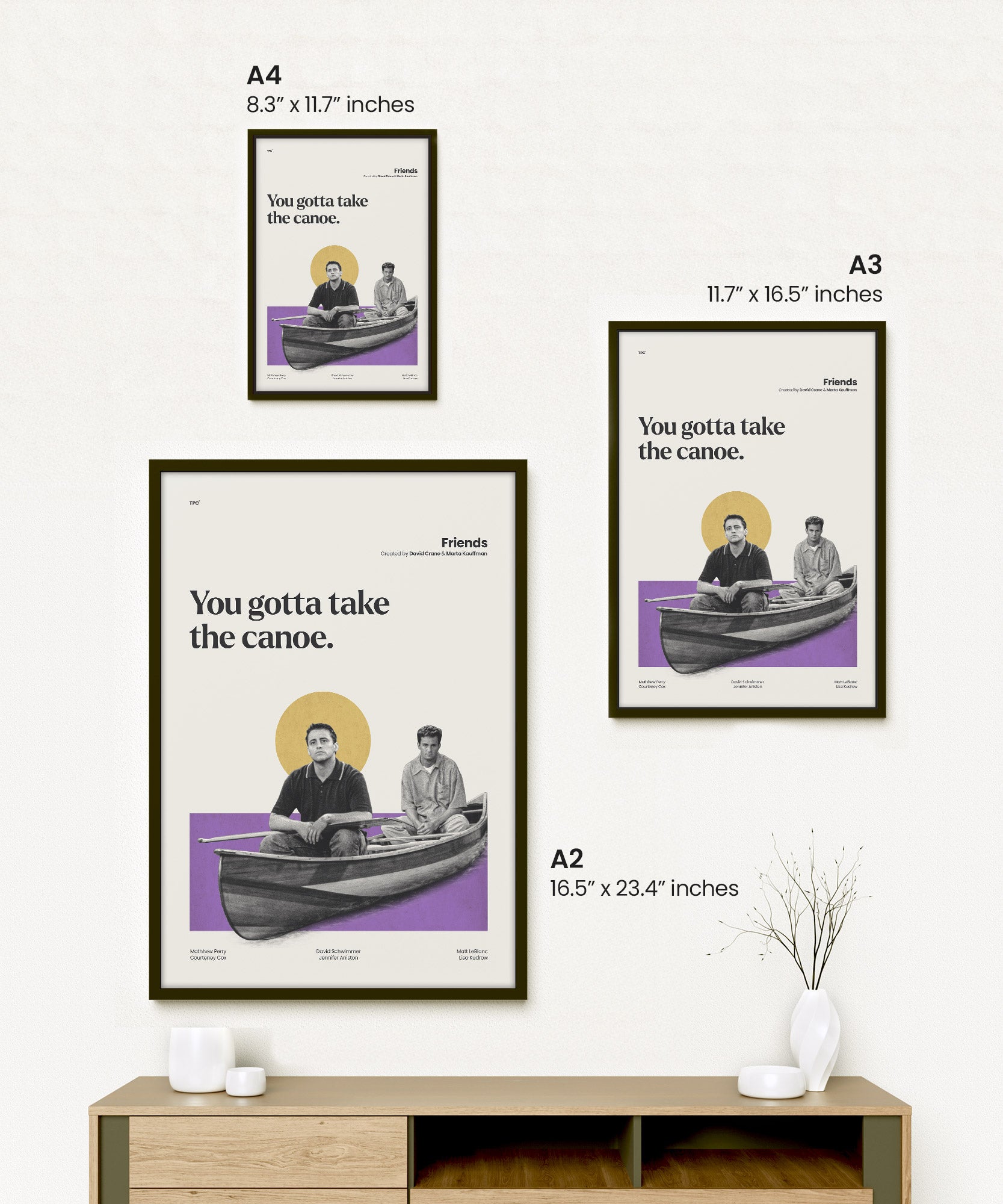 Joey & Chandler Friends Poster