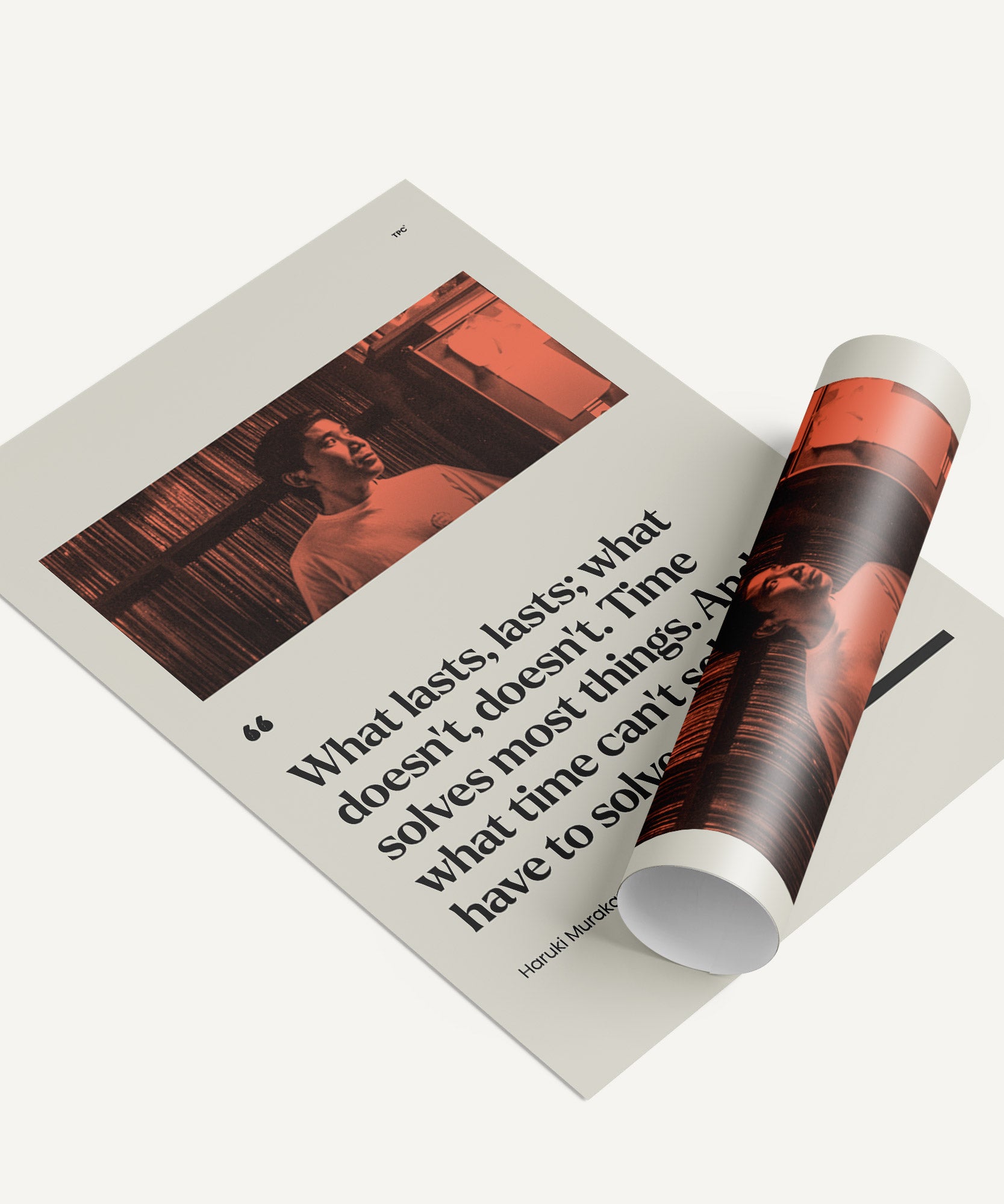 Haruki Murakami - Time Poster