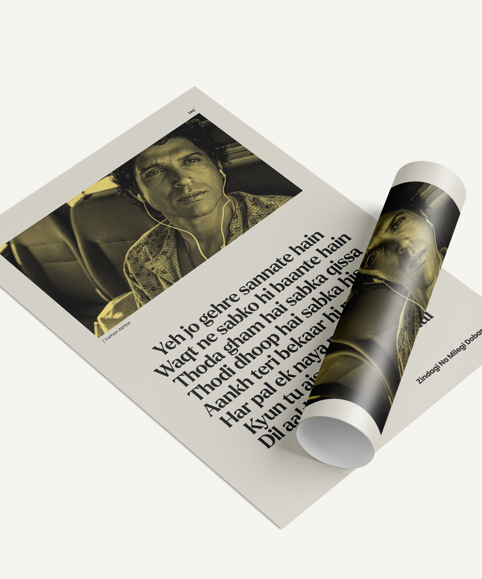 Farhan Akhtar ZNMD Shayari Poster