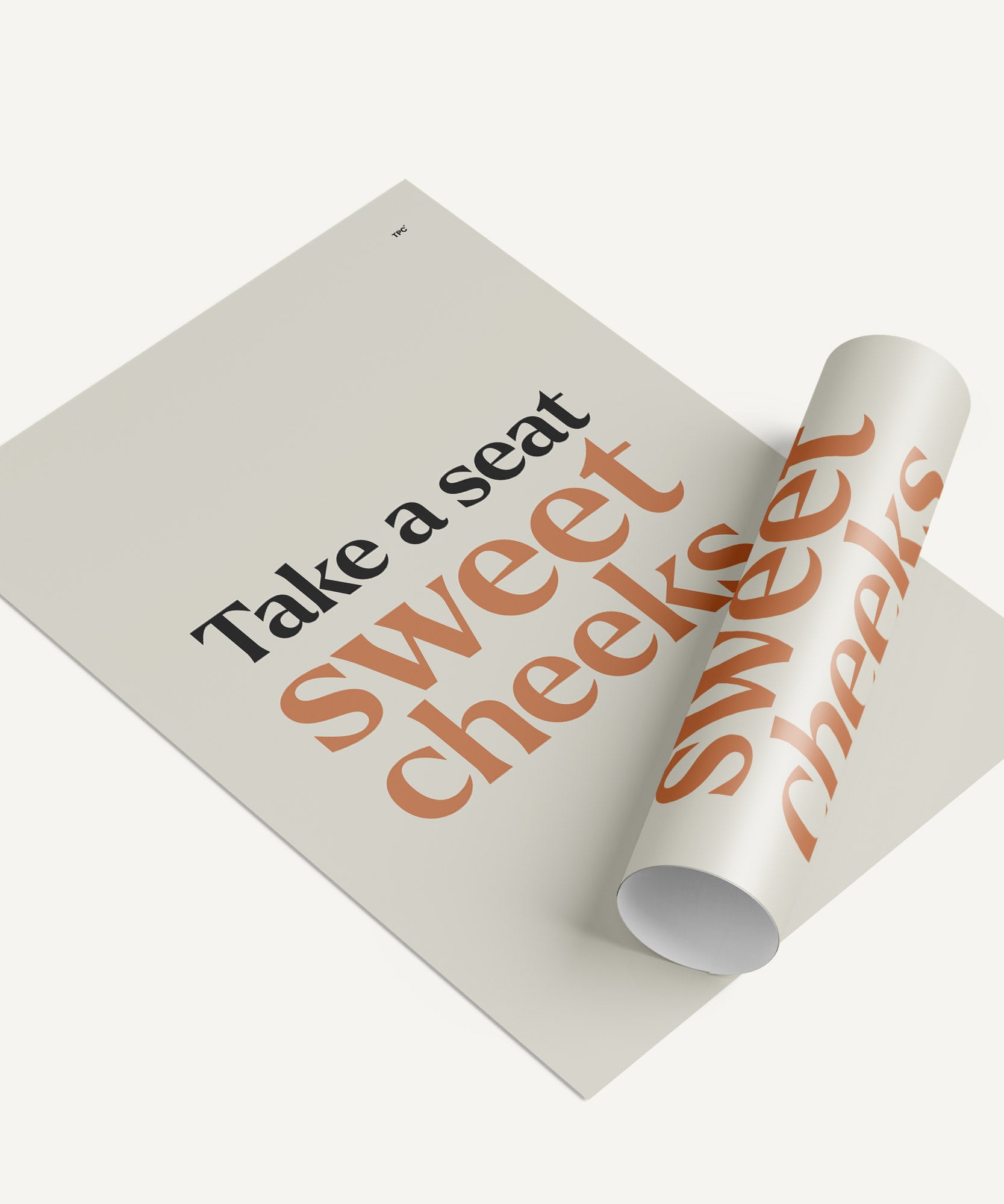 Sweet Cheeks Bathroom Poster