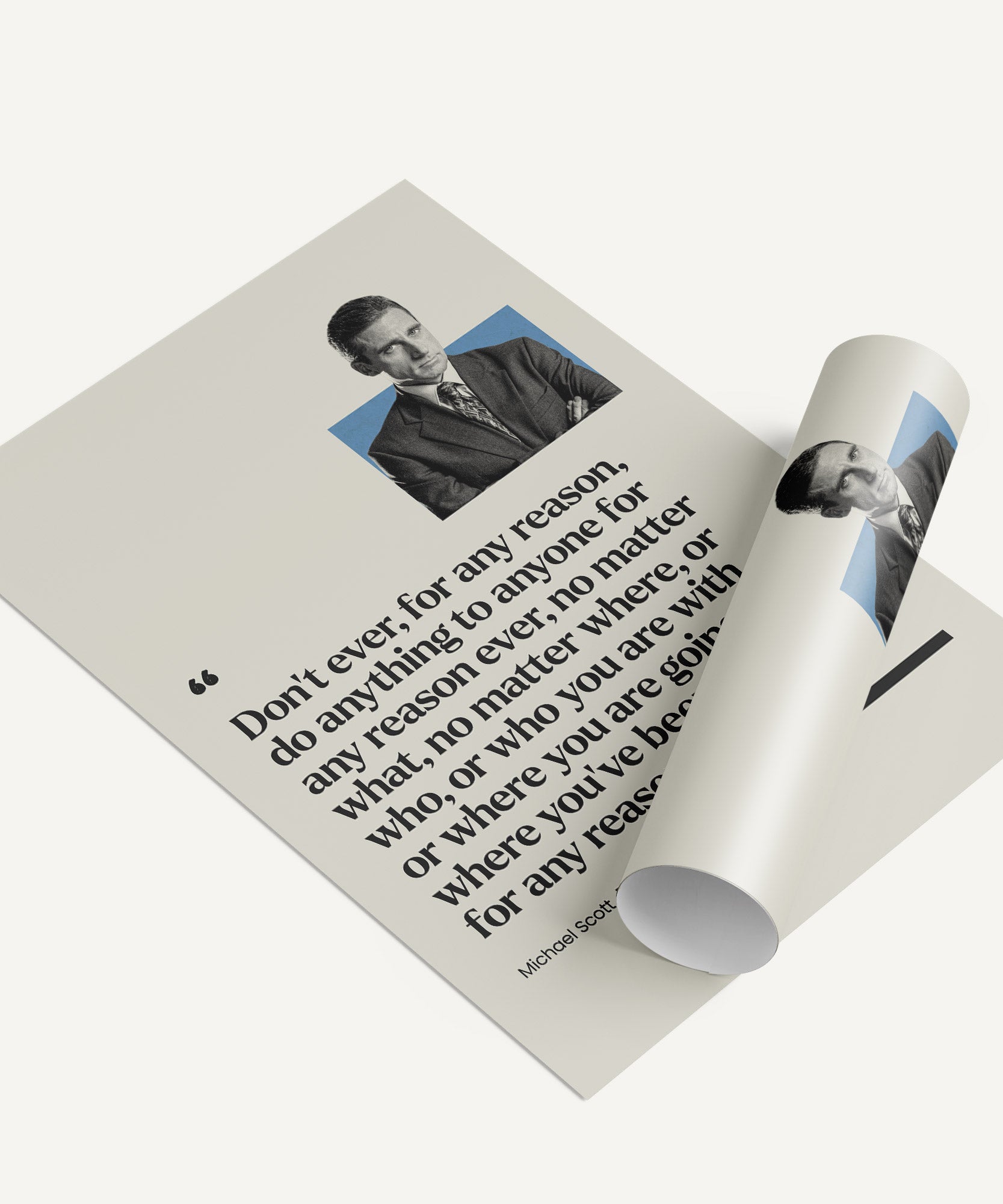 Michael Scott Quote Poster