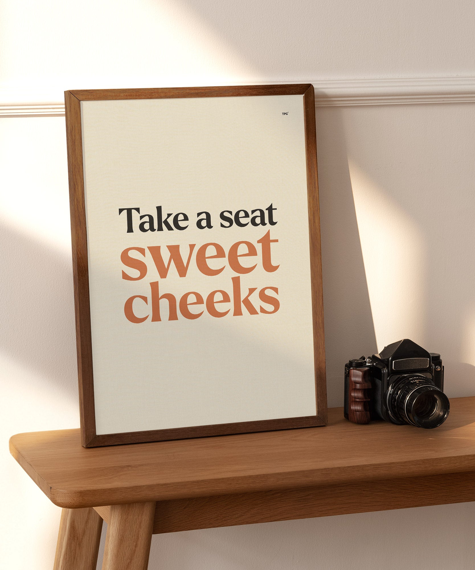 Sweet Cheeks Bathroom Poster