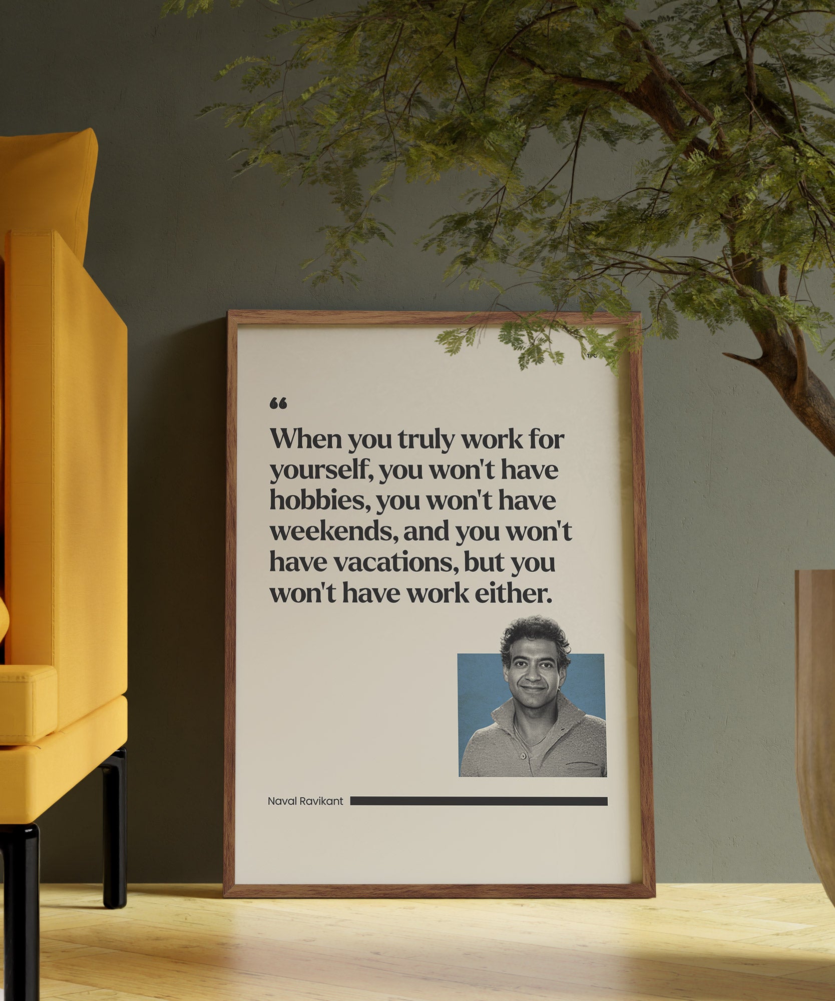 Naval Ravikant Work Poster