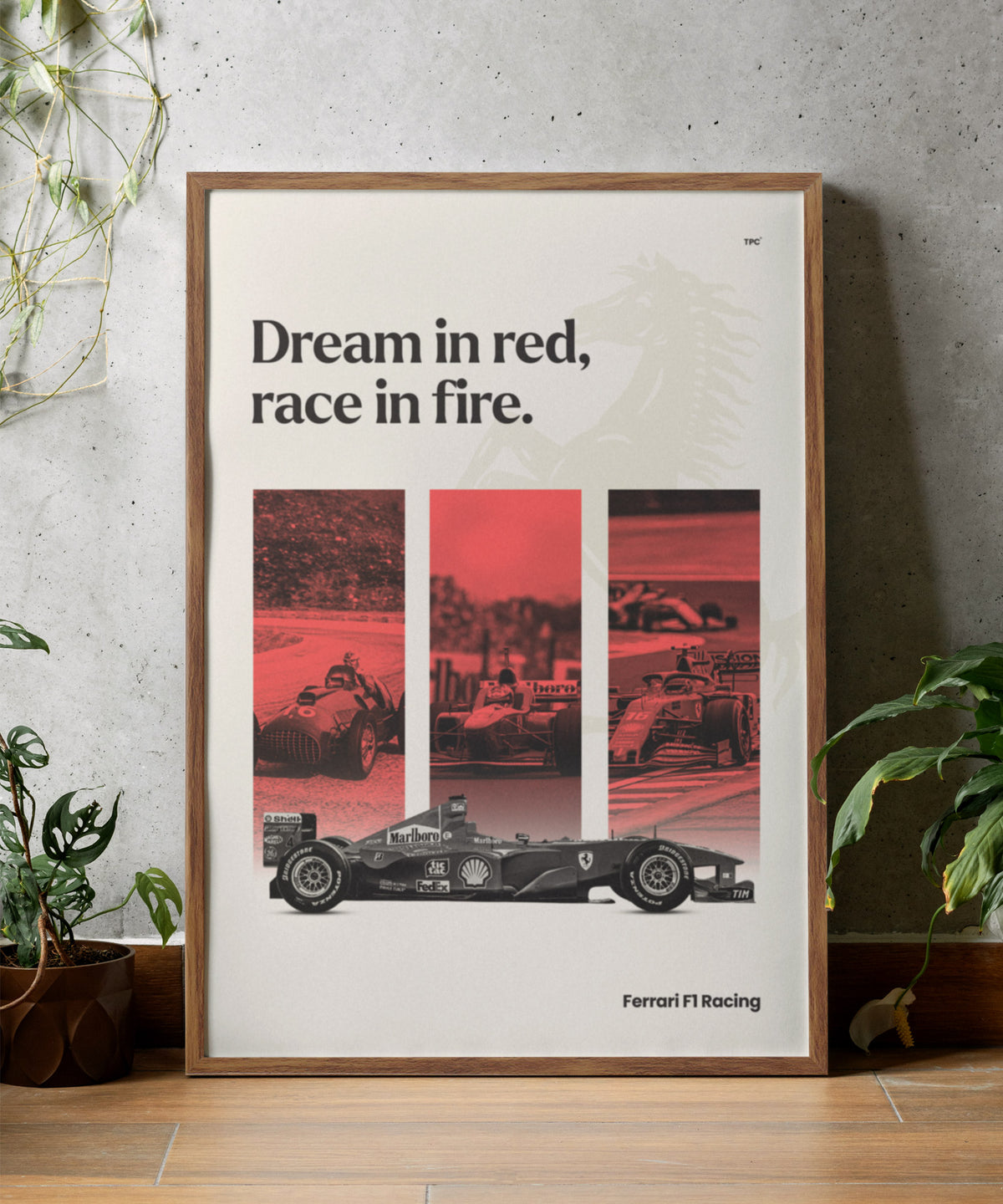 F1 Racing Team Poster Ferrari F1 Racing Team Poster – The Posty Club