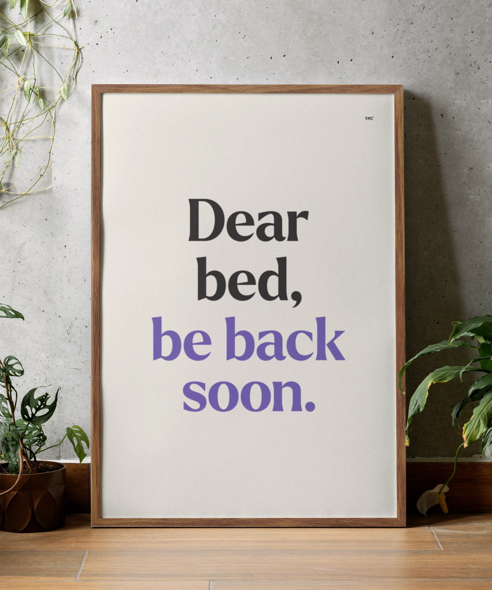 Dear Bed Poster